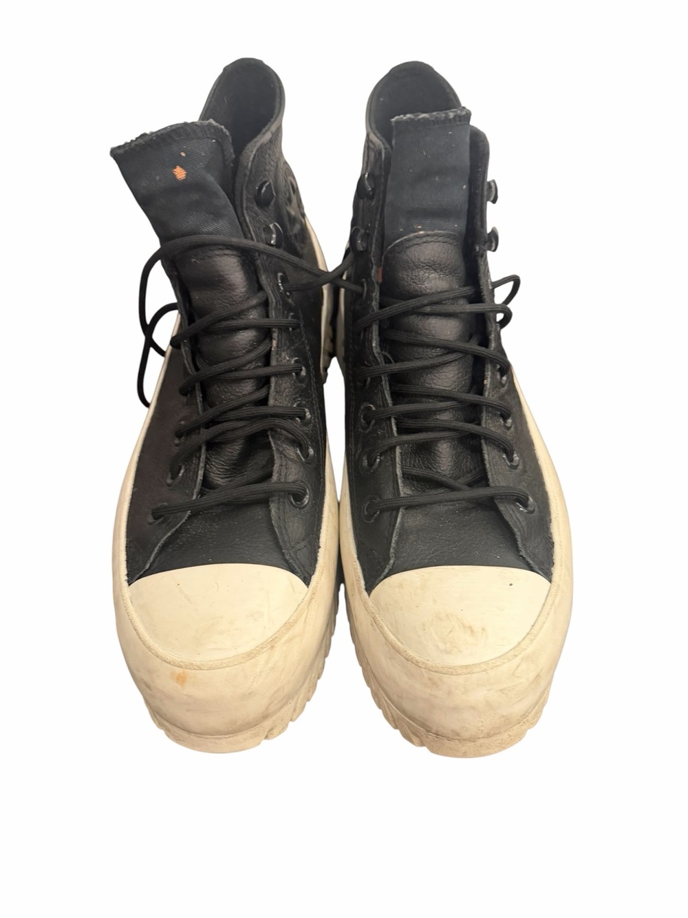 Men's Black High-Top Converse All Stars Platform Sneakers